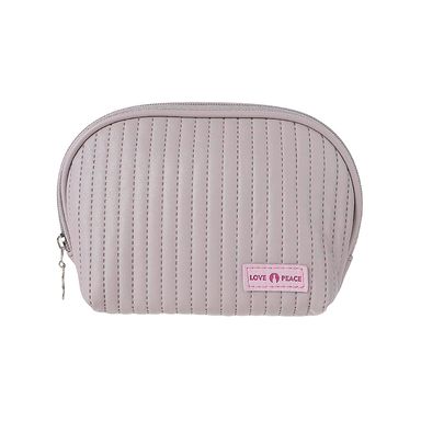 Cosmetiquera Semicircular Acolchada Miniso Lila