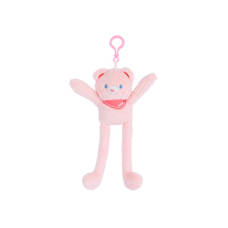 Llavero-Peluche-Colgante-que-Tira-de-las-Orejas-Oso-Rosa-Miniso-1-16690