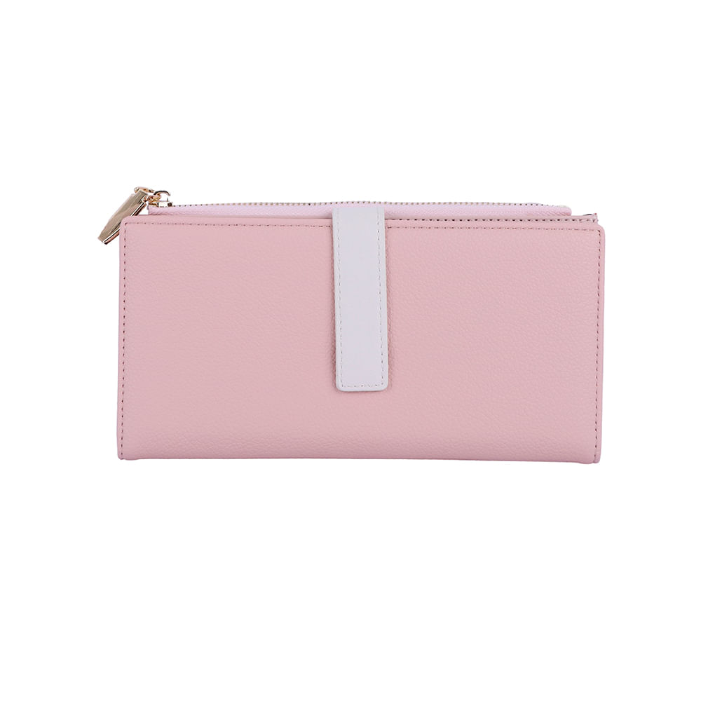 Cartera para Mujer Larga Miniso Dise o con Cinta Rosa