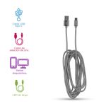 Cable-de-Datos-de-Alumino-Trenzado-Tipo-C-3A-Plateado-2-16791