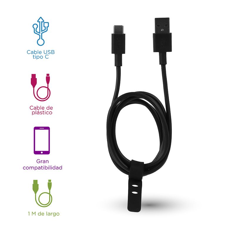 Cable-de-Carga-Rapida-Tpe-Tipo-C-6A-Negro-Miniso-3-16789