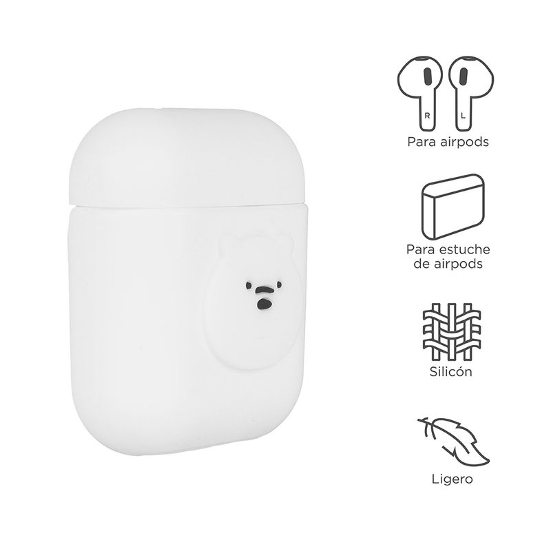 Estuche para Airpods Osos Escandalosos Oso Polar