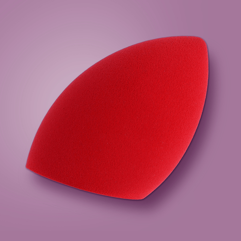 Esponja-de-Maquillaje-Inclinada-con-Estuche-de-Viaje-Transparente-Rojo-2-17038