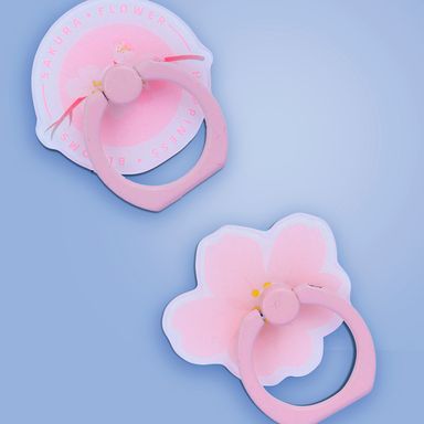Soporte de Anillo para Cel Serie Falling Sakura Petals 2 Pzas Miniso