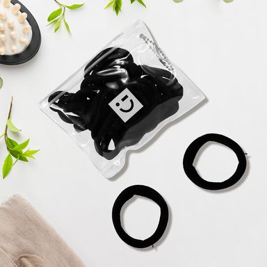 Paquete de Ligas Mini para Cabello 25 Pzas Negro