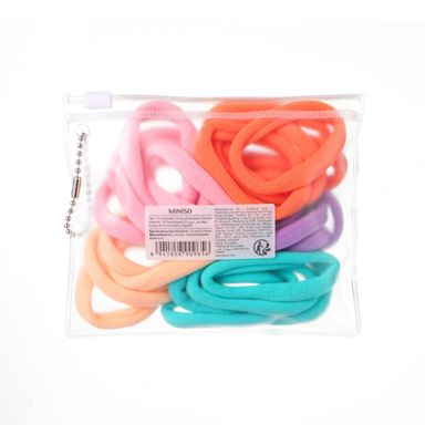 Paquete de Ligas Mini para Cabello Miniso 25 Pzas Mix de Colores