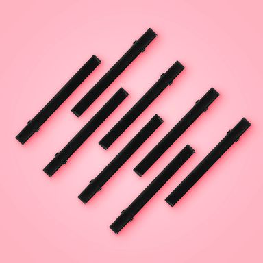 Set de Hebillas para el Cabello Tipo Pinza Miniso Negro 8 Pzas