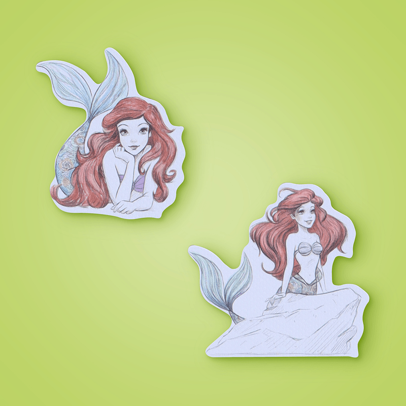 Calcomanias-y-Estampas-Disney-16-Unidades-la-Sirenita-2-17127
