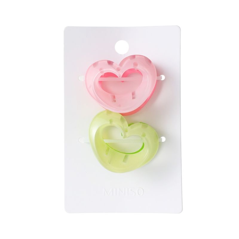 Set-de-caimanes-para-Cabello-Mini-Forma-de-Coraz-n-Miniso-2-Pzas-Verde-1-17107
