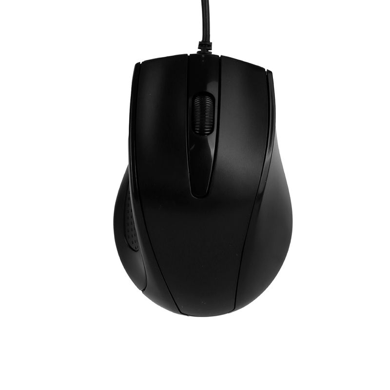 Mouse Ergonomico con Cable Negro