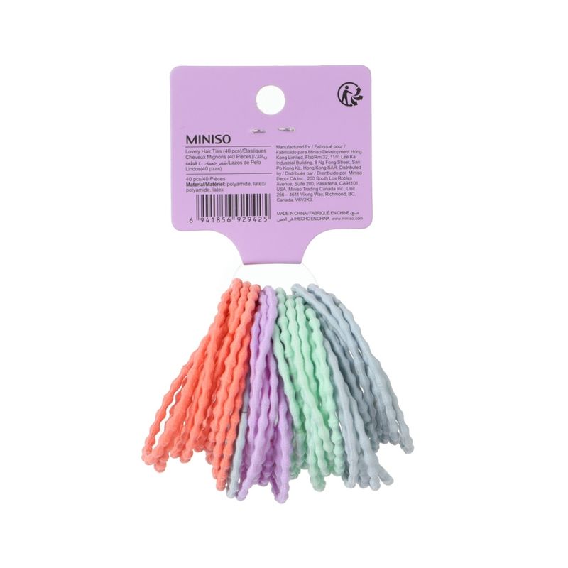 Paquete-de-Ligas-delgadas-para-el-Cabello-Miniso-40-Pzas-Mix-de-Colroes-1-16979