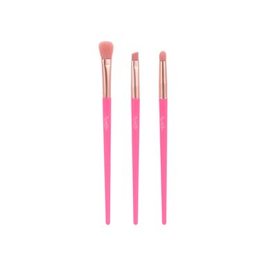 Juego de Brochas de Belleza para Ojos 3 Pzas Pink Me