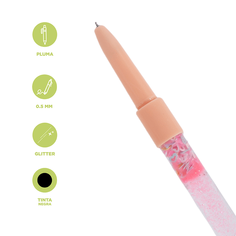 Esfero-de-Gel-con-Purpurina-de-la-Serie-Sakura-A-Negro-Miniso-3-17521