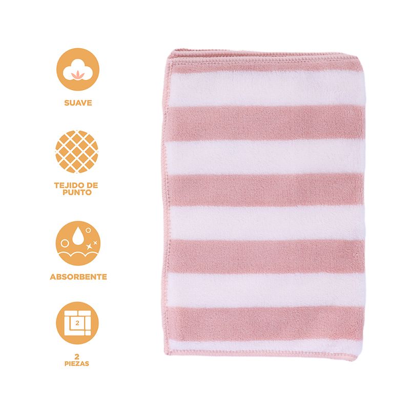 Toalla-de-Ba-o-Infantil-Polar-Rayada-Miniso-2-Pzas-Rosa-3-17558