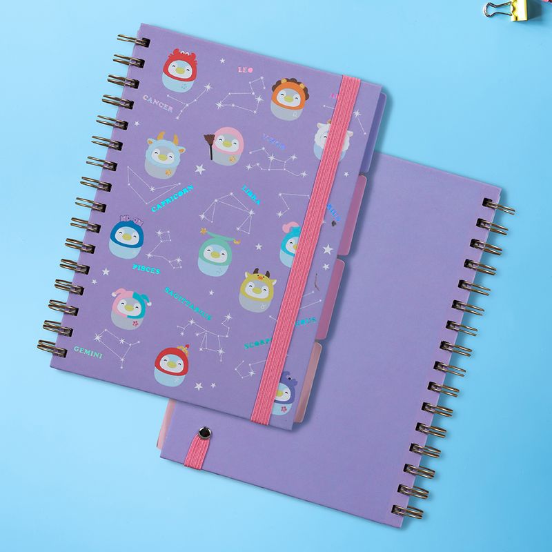 Libreta-de-tapa-dura-de-12-Signos-del-Zodiaco-con-Banda-80-Hojas-Mini-Family-2-17476