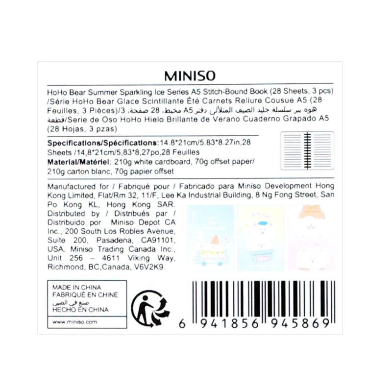 Cuadernos-Cosidos-A5-de-la-Serie-de-Hoho-Bear-28-Hojas-3-Und-Miniso-5-17596