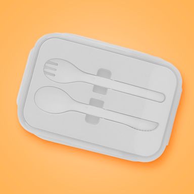 Contenedor para Almuerzo Rectangular 1200 Ml Gris