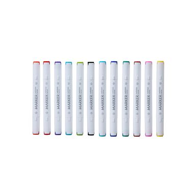 Juego de Marcadores de Doble Cabeza lavable 12 Colores