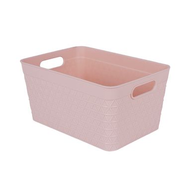 Organizador de Plastico de la Serie Morandi Color Rosa