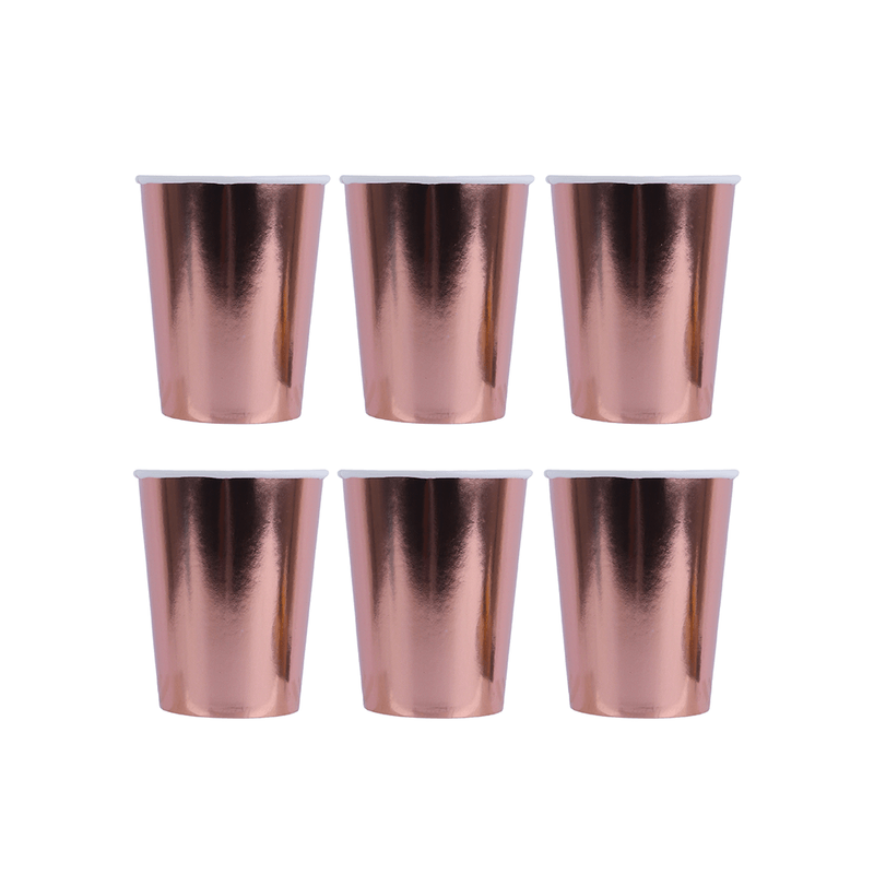 Vaso-de-Papel-para-Fiesta-6-Und-Oro-Rosa-Miniso-1-17676