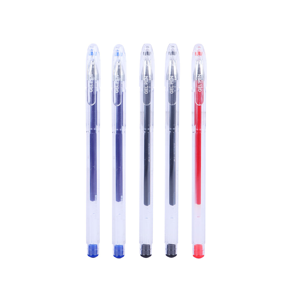 Bolígrafos de gel de colores tropicales, paquete de 5