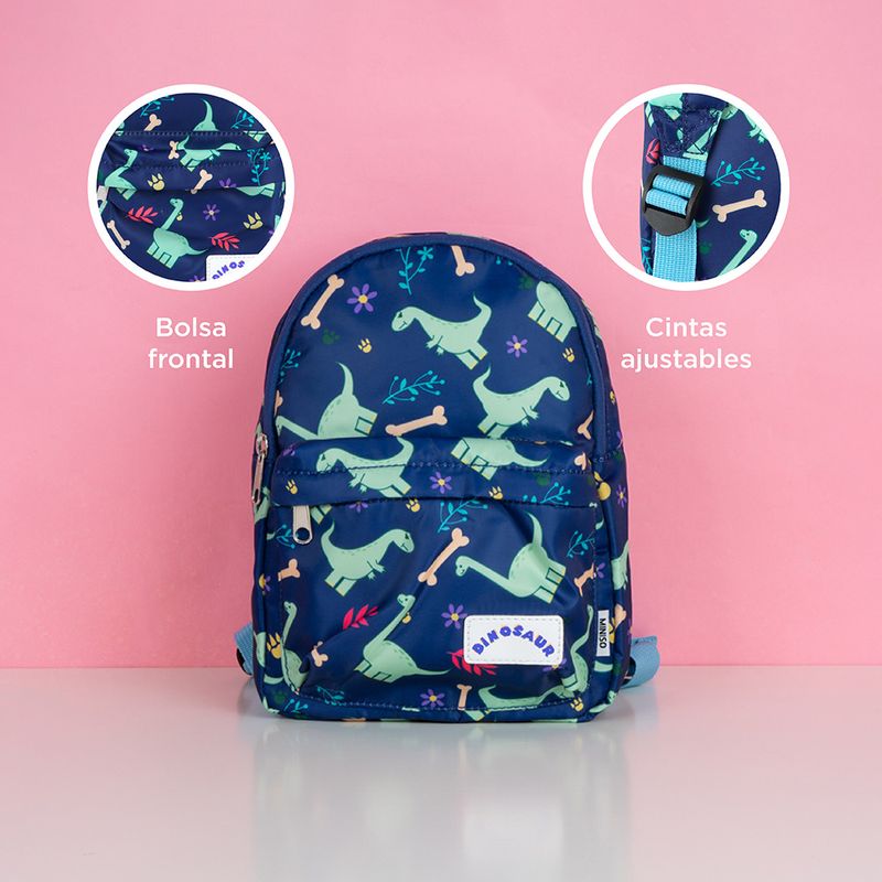 Mini bolso de mochila con estampado para mujer, linda mochila de