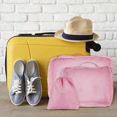 Organizador de Viaje Minigo 3.0 de Ropa 3 Pzas Rosa