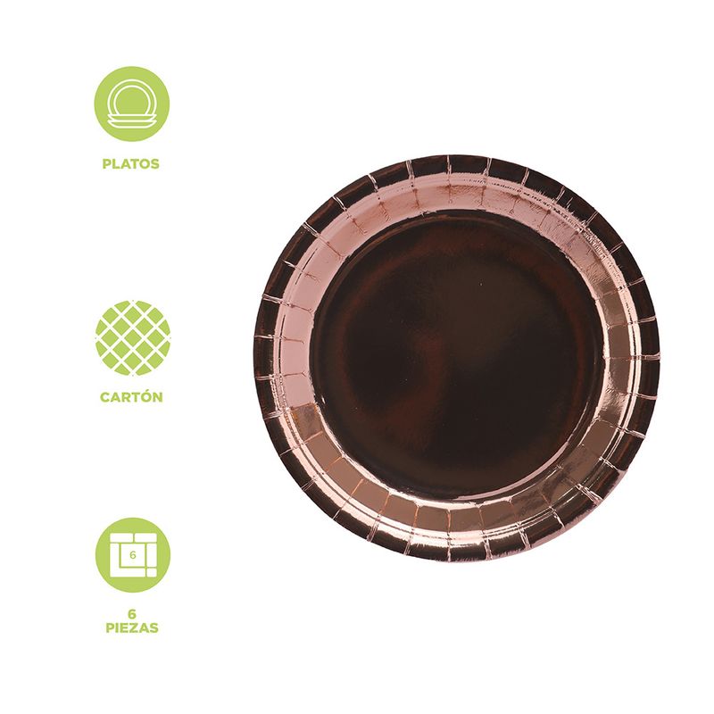 Platos-de-Papel-de-Oro-Rosa-6-Pzas-Articulos-de-Fiesta-Miniso-4-18208