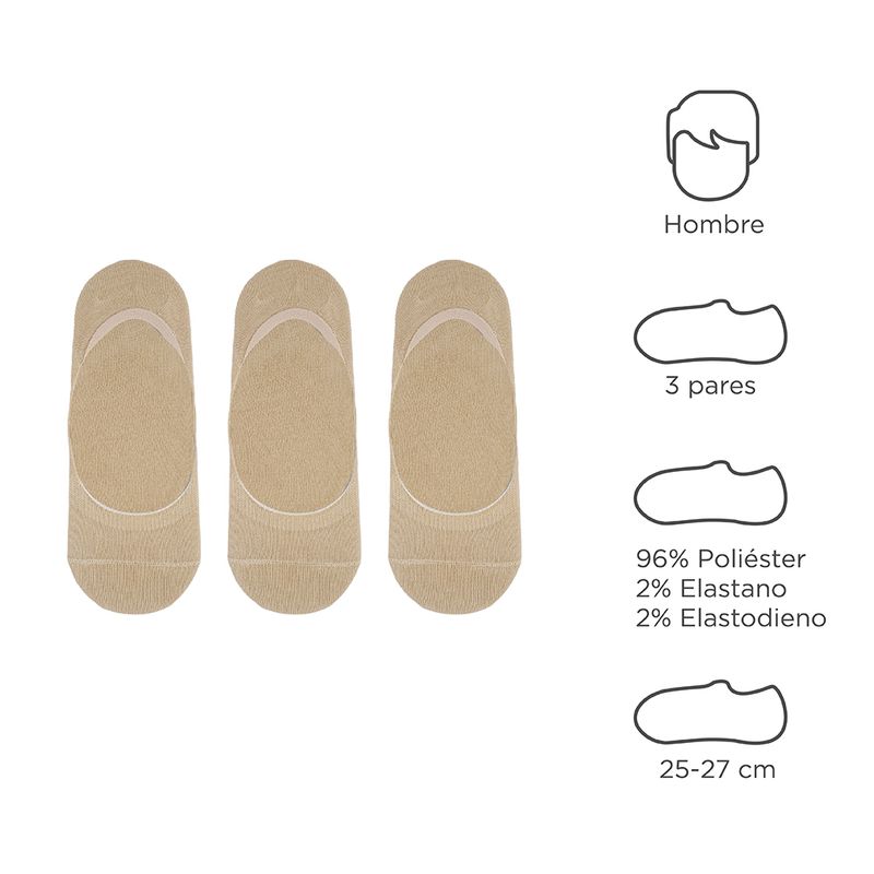 Medias-para-Hombre-Miniso-Beige-3-Pares-3-18210