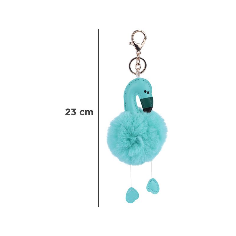 Llavero-con-Pompon-de-la-Serie-Verde-Menta-Miniso-6-18212