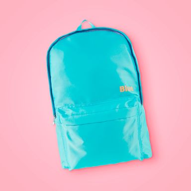 Mochila Basica Miniso Candy Color Azul
