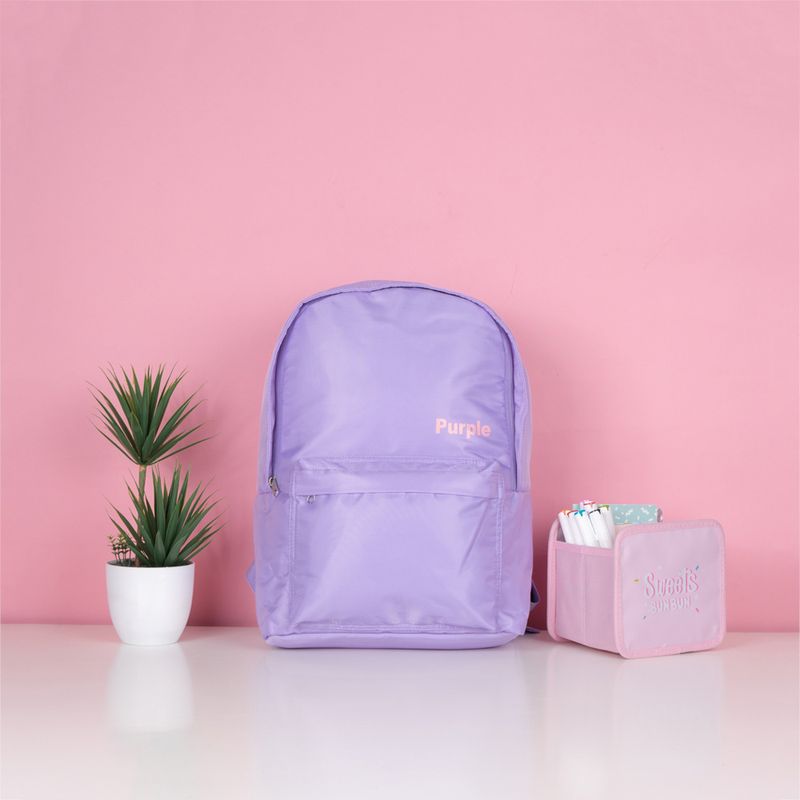 Mochila best sale lila pastel