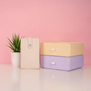 Mini Bolso Porta Celular Basico Miniso Marfil