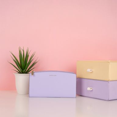 Cartera para Mujer Miniso Diseño de Arco Lila