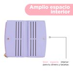 Cartera-para-Mujer-Miniso-Dise-o-de-Arco-Lila-5-18227