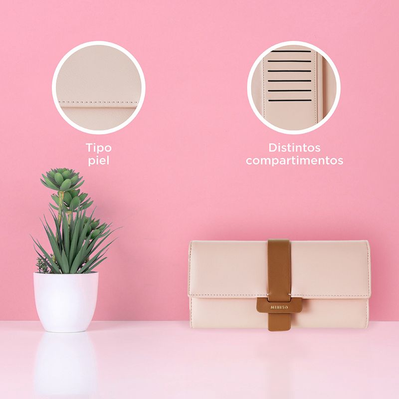 Billetera-para-Mujer-larga-Miniso-Dise-o-de-Hebilla-Rosa-6-18264