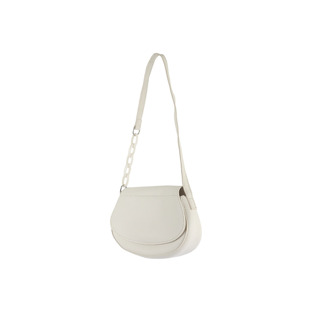 Bolso Hobo Miniso con Cadena Blanco