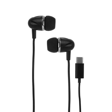 Audifonos Tipo C Microfono Mod 22E27 Negro Miniso