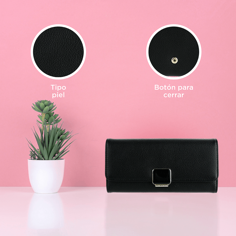 Billetera-para-Mujer-Miniso-Rectangular-con-Broche-Negro-6-18470
