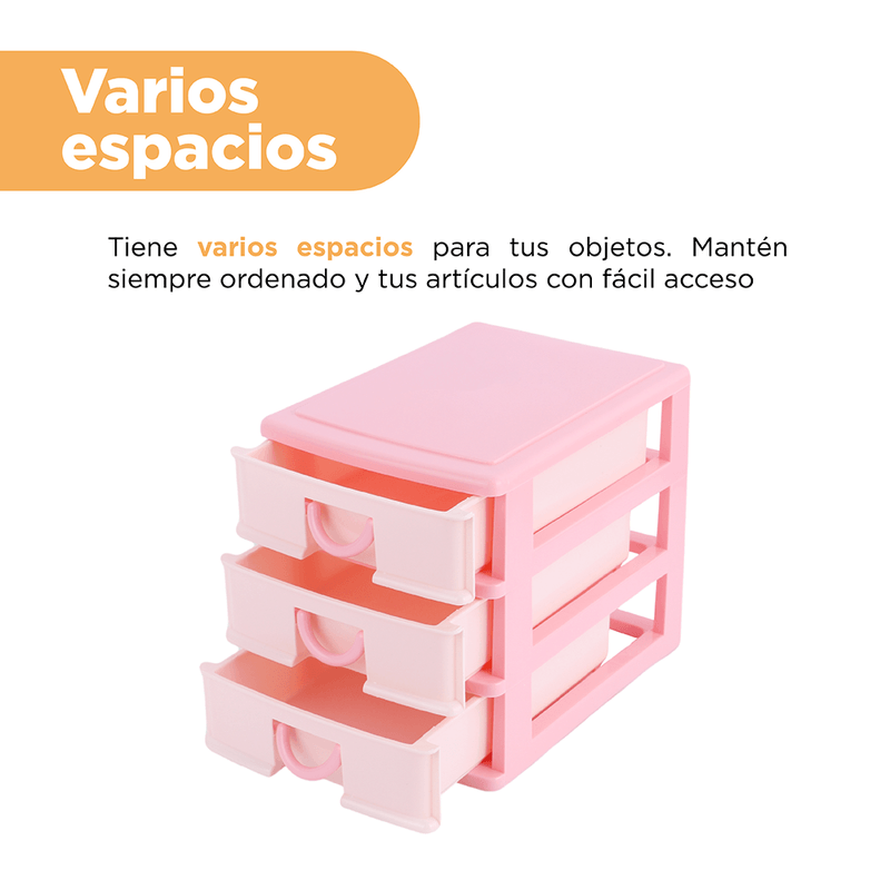 Organizador-de-Plastico-Bicolor-con-3-Cajones-Rosa-6-18471