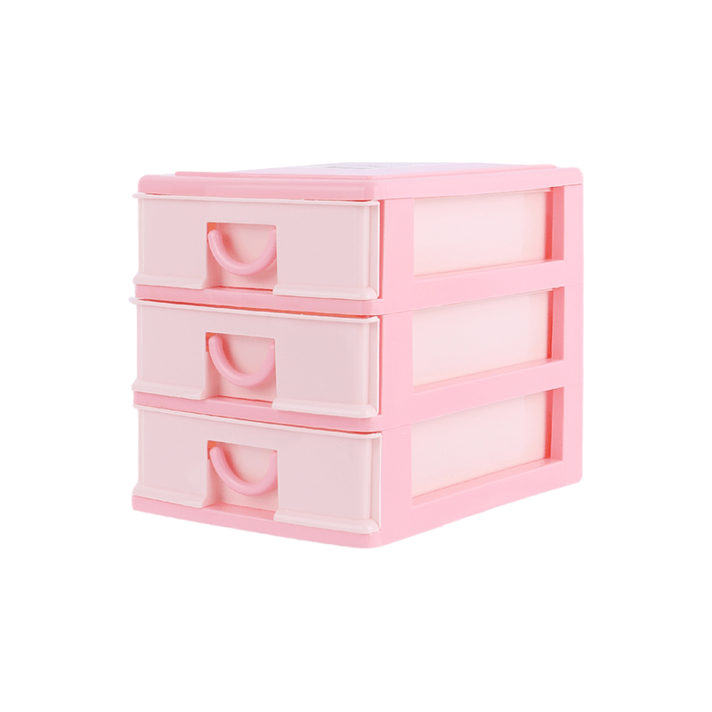 Organizador-de-Plastico-Bicolor-con-3-Cajones-Rosa-1-18471