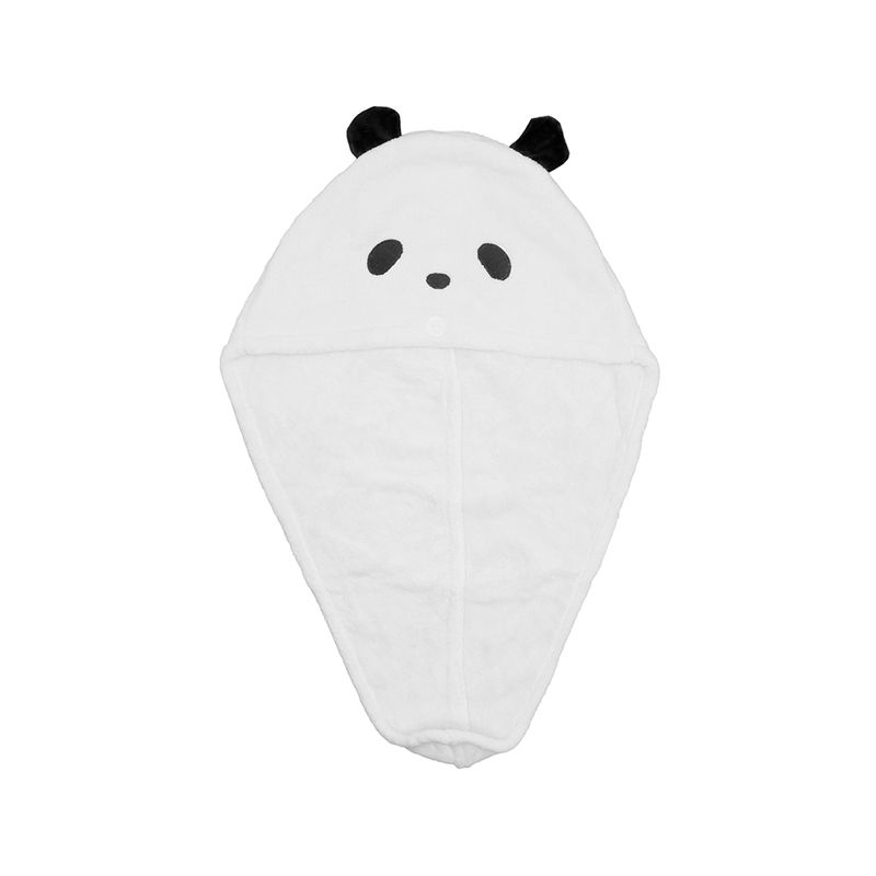Toalla-Para-Cabello-Tipo-Gorra-Panda-Pequeña-Multicolor