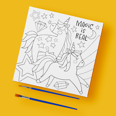 Kit de Pintura en Lienzo Serie Unicornio