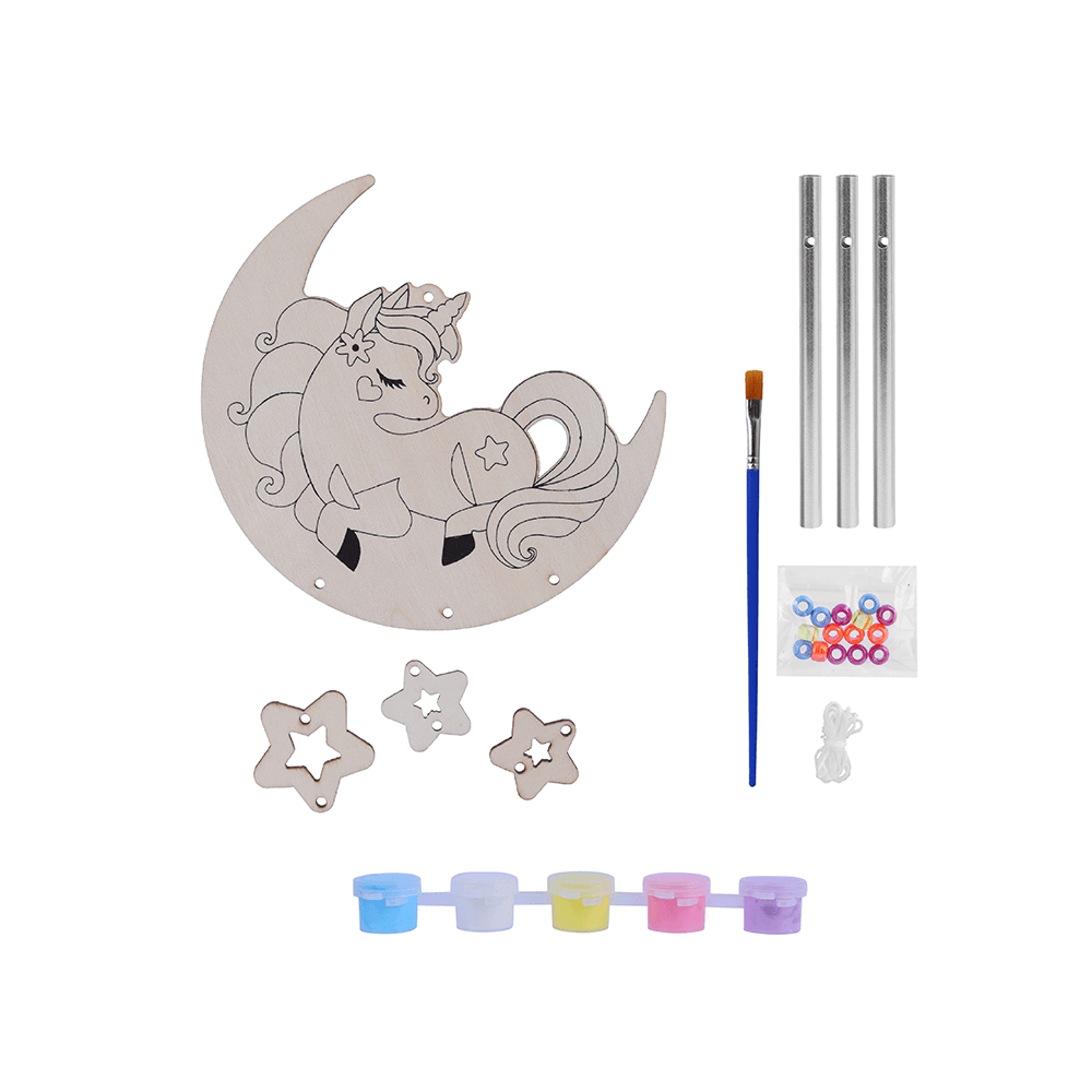 Kit de Pintura Mini Cm con 6 Colores y 1 Pincel de Unicornio