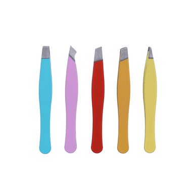 Kit de Minipinzas para Cejas 5 Pzas Serie Rainbow
