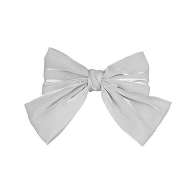 Broche para Cabello con Moño Lustrous  Gris