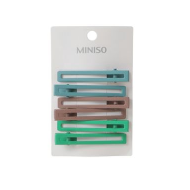 Pinzas para Cabello Coloridas 6 Pzas Café Multicolor
