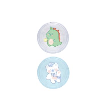 Set de Botellas de Viaje para Crema 10G 3 Pzas Transparente y Azul