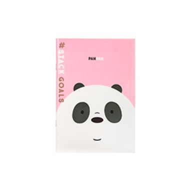 Paquete Cuaderno Notas Pasta Dura 2 Pzas 40 Hojas Osos Escandalosos Panda