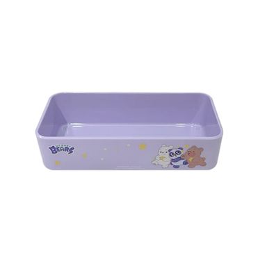 Organizador de Plástico Colección de Bebés Osos Escandalosos M Morado